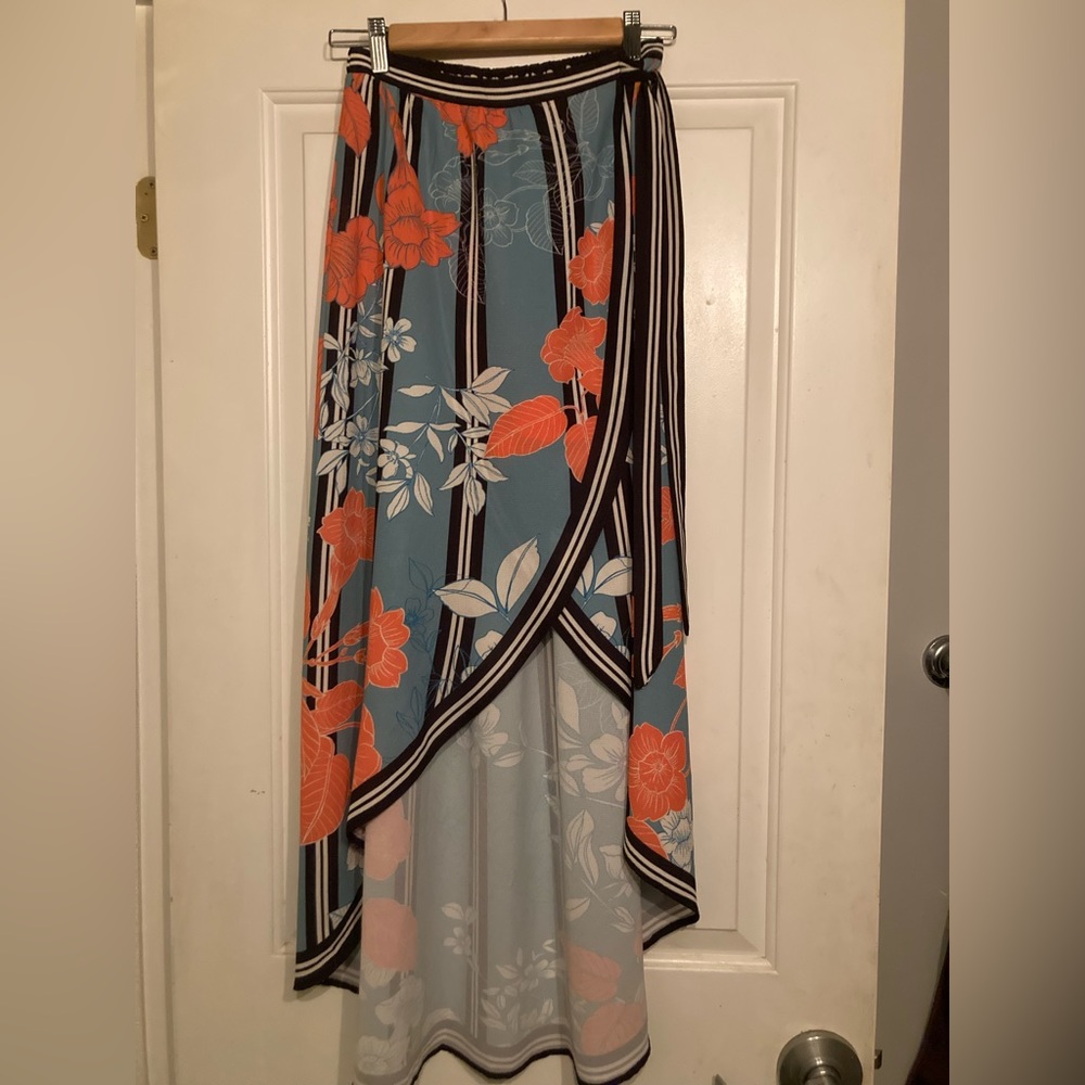 High Low Floral  Vacation Skirt